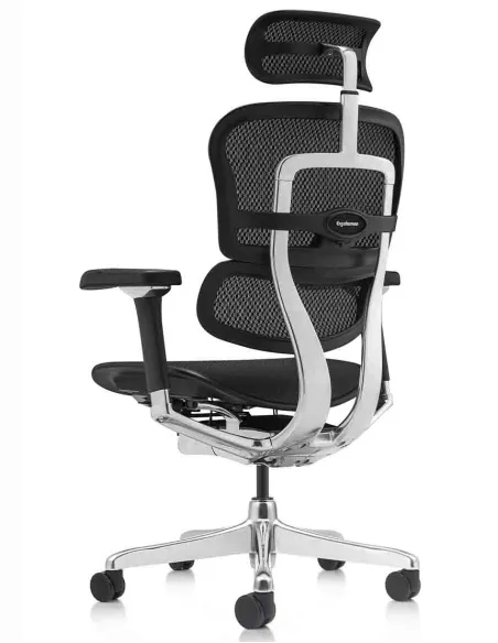 Кресло ERGOHUMAN LUXURY 2 Black T-168-B1, чёрная рама — эргономичное кресло | Kreslalux