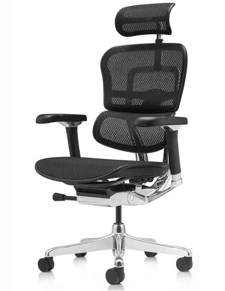 Кресло ERGOHUMAN LUXURY 2 Black T-168-B1, чёрная рама — эргономичное кресло | Kreslalux