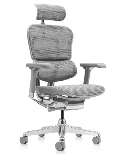 Крісло ERGOHUMAN LUXURY 2 Natural T-168-B2, сіра рама — ергономічне крісло | Kreslalux
