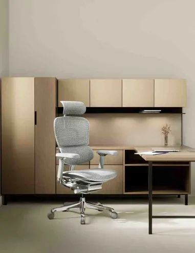 Кресло ERGOHUMAN LUXURY 2 Natural T-168-B2, серая рама — эргономичное кресло | Kreslalux
