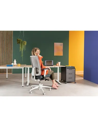 Кресло DAUPHIN INDEED ID 7056 WHITE эргономичное - купить Киев, Днепр, Одесса, Львов, Харьков