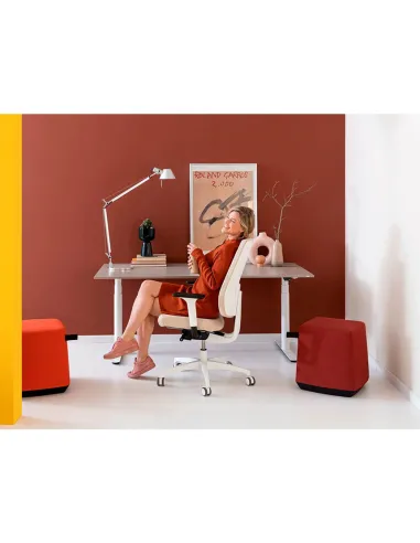 Кресло DAUPHIN INDEED ID 7058 WHITE эргономичное - купить Киев, Днепр, Одесса, Львов, Харьков