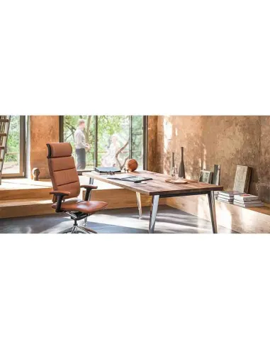 Крісло керівника SEDUS OPEN UP MODERN CLASSIC UP-133 , шкіряне - купити Київ, Дніпро, Одеса, Львів, Харків