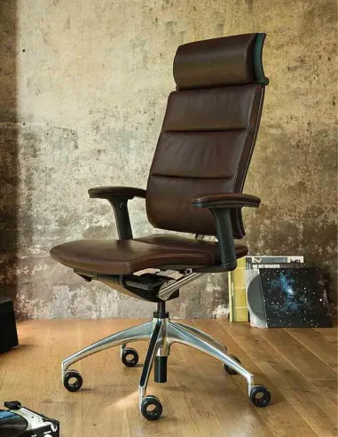 Крісло керівника SEDUS OPEN UP MODERN CLASSIC UP-133 , шкіряне - купити Київ, Дніпро, Одеса, Львів, Харків