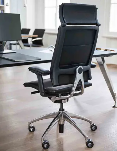 Кресло руководителя SEDUS OPEN UP MODERN CLASSIC UP-133  кожаное - купить Киев, Днепр, Одесса, Львов, Харьков