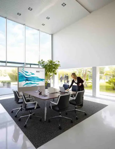 Конференц-кресло SEDUS CROSSLINE PRIME CN-205, кожаное, на фиксированной крестовине - купить Киев, Днепр, Одесса, Львов, Харьков