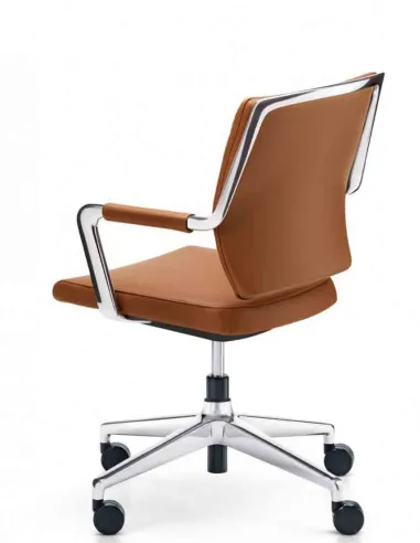 Конференц-кресло SEDUS CROSSLINE PRIME CN-205, кожаное, на крестовине с колесами - купить Киев, Днепр, Одесса, Львов, Харьков