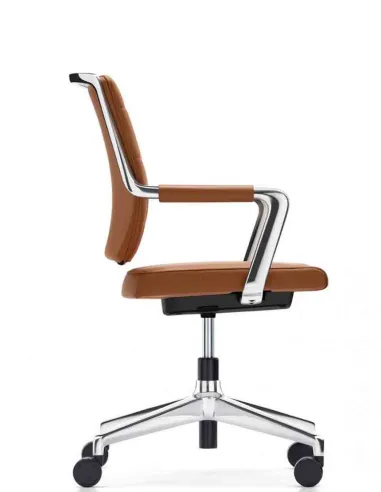 Конференц-кресло SEDUS CROSSLINE PRIME CN-205, кожаное, на крестовине с колесами - купить Киев, Днепр, Одесса, Львов, Харьков