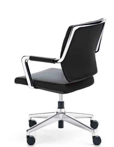 Конференц-кресло SEDUS CROSSLINE PRIME CN-205, кожаное, на крестовине с колесами - купить Киев, Днепр, Одесса, Львов, Харьков