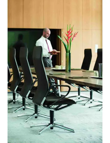 Конференц-крісло SEDUS SE:LINE LC-202 з високою спинкою, шкіряне - купити Київ, Дніпро, Одеса, Львів, Харків