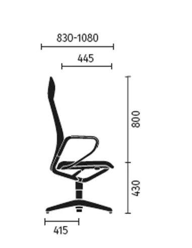 Конференц-кресло SEDUS SE:LINE LC-202 с высокой спинкой, кожаное - купить Киев, Днепр, Одесса, Львов, Харьков