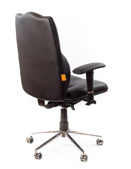 Кресло для руководителя, ортопедическое Kulik System Business черное