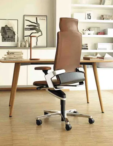 Кресло руководителя WILKHAHN ON 175/71 кожаное, коричневое - купить Киев, Днепр, Одесса, Львов, Харьков