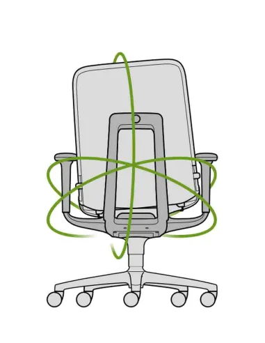 Кресло руководителя WILKHAHN AT 187/9 BLACK, тканевое - купить Киев, Днепр, Одесса, Львов, Харьков