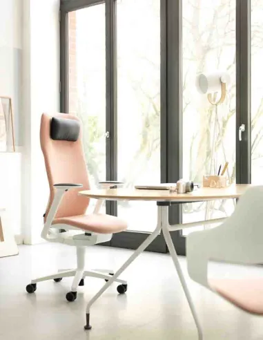 Кресло руководителя WILKHAHN AT 187/9 WHITE, тканевое - купить Киев, Днепр, Одесса, Львов, Харьков