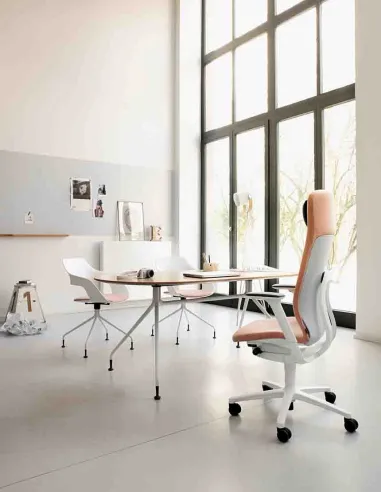 Кресло руководителя WILKHAHN AT 187/9 WHITE, тканевое - купить Киев, Днепр, Одесса, Львов, Харьков