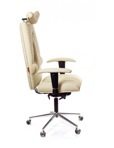 Кресло для руководителя, ортопедическое Kulik-System JET песочное