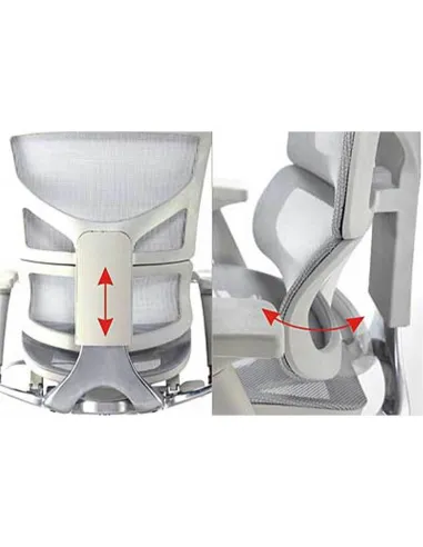 Кресло HOOKAY SAIL 2 GREY (RSA2M01-G) , эргономичное, с подставкой под ноги - купить Киев, Днепр, Одесса, Львов,, Харьков