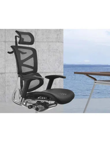 Кресло HOOKAY SHARP BLACK (HSRM01), для руководителя, эргономичное - купить Киев, Днепр, Одесса, Львов, Харьков