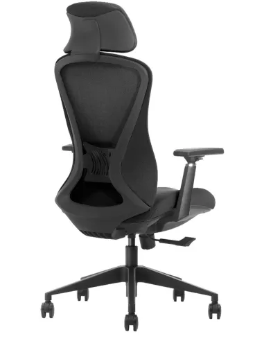 Кресло KRESLALUX K2-BH BLACK, эргономичное - купить Киев, Днепр, Одесса, Львов, Харьков