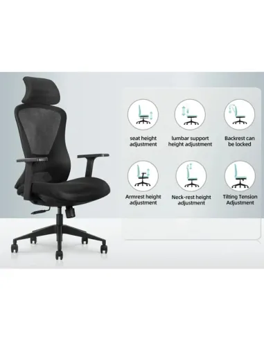 Кресло KRESLALUX K2-GH GREY, эргономичное - купить Киев, Днепр, Одесса, Львов, Харьков