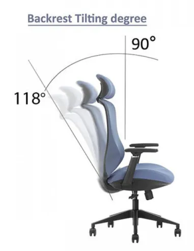 Кресло KRESLALUX K2-BH BLACK, эргономичное - купить Киев, Днепр, Одесса, Львов, Харьков