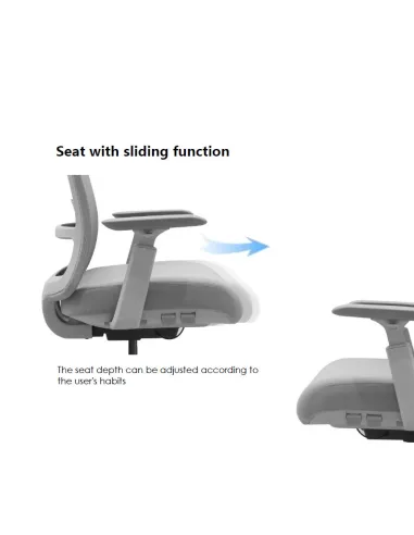 Крісло KRESLALUX V1-GH GREY, ергономічне - купити Київ, Дніпро, Одеса, Львів, Харків