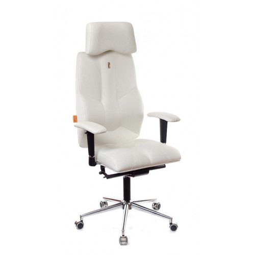 Кресло для руководителя, ортопедическое Kulik-System Business белое