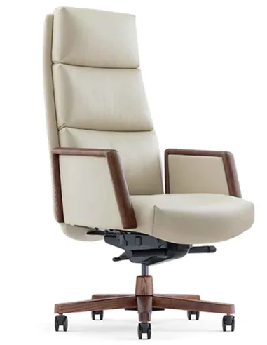 Кресло A2415-1 для руководителя, кожаное, черный цвет - купить Киев, Днепр, Одесса, Львов, Харьков