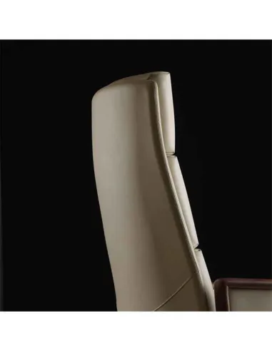 Кресло A2415-1 для руководителя, кожаное, черный цвет - купить Киев, Днепр, Одесса, Львов, Харьков