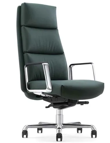 Кресло A2415-P для руководителя, кожаное, черный цвет - купить Киев, Днепр, Одесса, Львов, Харьков