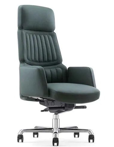 Крісло CRONUS A2411-1 для керівника, шкіряне, чорний колір - купити Київ, Дніпро, Одеса, Львів, Харків