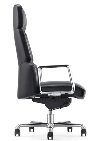 Крісло CRONUS A2411-P для керівника, шкіряне, чорний колір - купити Київ, Дніпро, Одеса, Львів, Харків