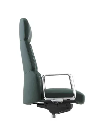 Кресло CRONUS A2411-P для руководителя, кожаное, черный цвет - купить Киев, Днепр, Одесса, Львов, Харьков