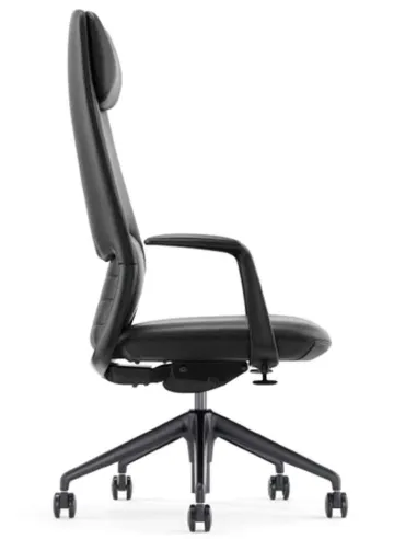 Крісло FK012-A12 для керівника, шкіряне, чорний колір - купити Київ, Дніпро, Одеса, Львів, Харків