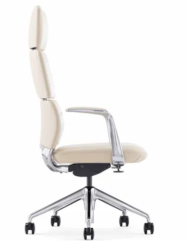 Кресло FK013-A12 для руководителя, кожаное, коричневый цвет