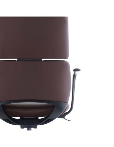 Кресло FK013-A12 для руководителя, кожаное, коричневый цвет