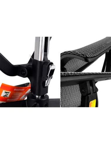 Подставка для ног COMFORT OTTOMAN BLACK с регулировкой высоты, сетчатая - купить Киев, Днепр, Одесса, Львов, Харьков