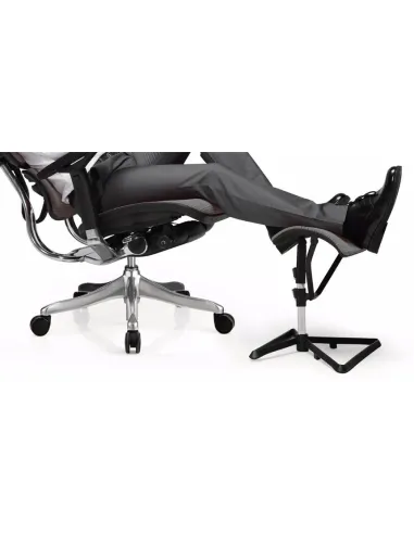 Подставка для ног COMFORT OTTOMAN BLACK с регулировкой высоты, сетчатая - купить Киев, Днепр, Одесса, Львов, Харьков