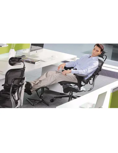 Подставка для ног COMFORT OTTOMAN GREY с регулировкой высоты, сетчатая - купить Киев, Днепр, Одесса, Львов, Харьков