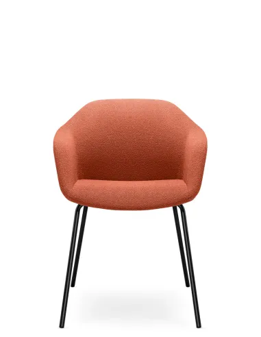 Конференц-кресло LD SEATING RIVA RI-02 BLACK на ножках - купить Киев, Днепр, Одесса, Львов, Харьков