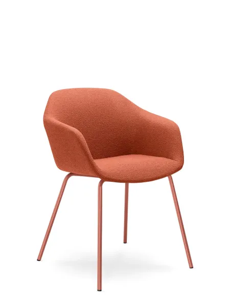 Конференц-кресло LD SEATING RIVA RI-02 BRICK на ножках — до 120 кг | Kreslalux