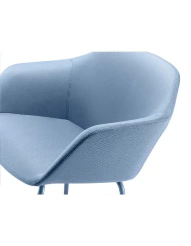Конференц-кресло LD SEATING RIVA RI-02 BLUE на ножках - купить Киев, Днепр, Одесса, Львов, Харьков