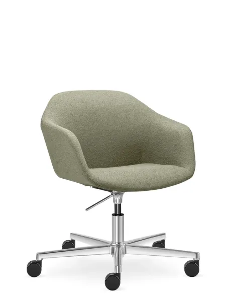 Конференц-крісло LD SEATING RIVA RI-02, F37-N6, на колесах — до 120 кг | Kreslalux