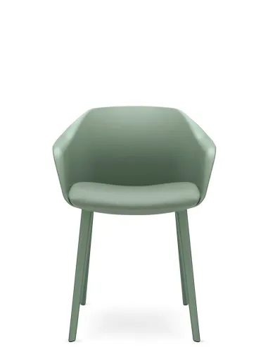 Кресло для посетителя LD SEATING RIVA RI-01-PP на ножках, с мягким сиденьем - купить Киев, Днепр, Одесса, Львов, Харьков