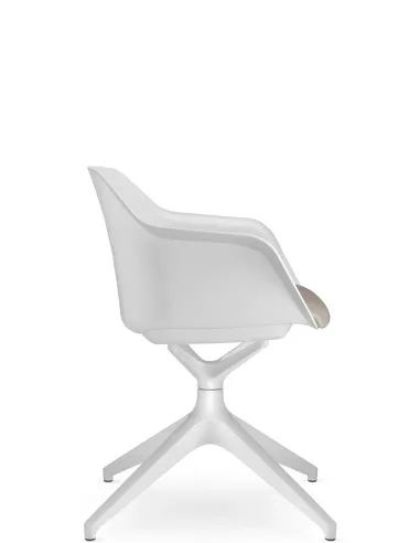 Кресло для посетителя LD SEATING RIVA RI-01, F01-WH, с мягким сиденьем - купить Киев, Днепр, Одесса, Львов, Харьков