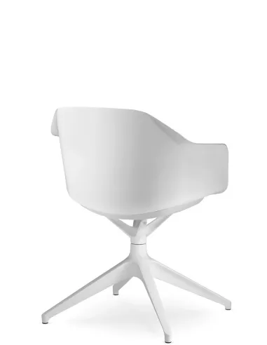 Кресло для посетителя LD SEATING RIVA RI-01, F01-WH, с мягким сиденьем - купить Киев, Днепр, Одесса, Львов, Харьков