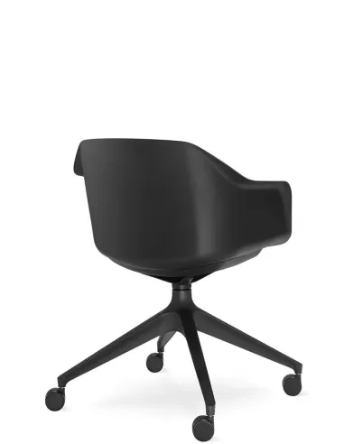 Кресло для посетителя LD SEATING RIVA RI-01, F02-BL, с мягким сиденьем - купить Киев, Днепр, Одесса, Львов, Харьков