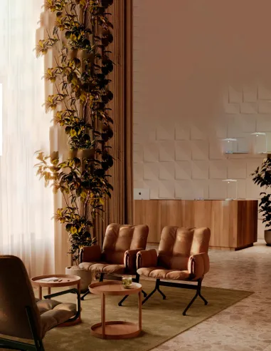 Мягкое кресло PROFIM SNAP 21H 2P для посетителя, кожаное - купить Киев, Днепр, Одесса, Львов, Харьков