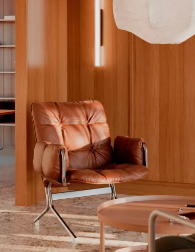 Мягкое кресло PROFIM SNAP 21H 2PF для посетителя, кожаное - купить Киев, Днепр, Одесса, Львов, Харьков